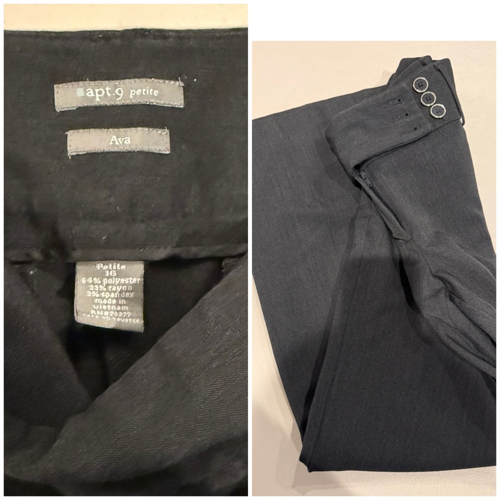 Apt. 9 Charcoal Gray Trousers